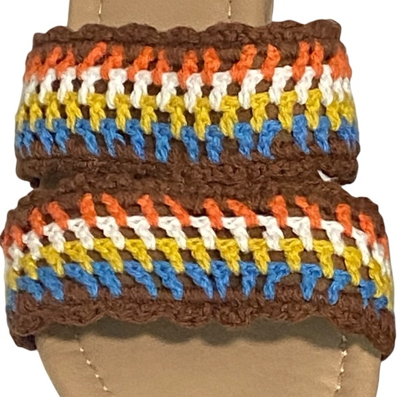 COMFORT EST. 1946 - SIZE 7.5 - CROCHET SANDAL WITH CORK HEEL PLATFORM - Picture 3 of 12